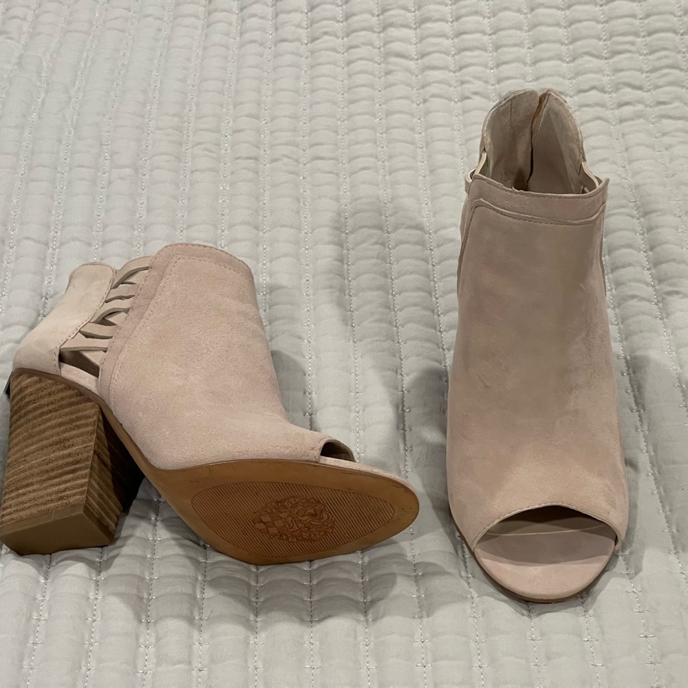 Open toe ankle heels